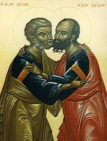 H συμφιλίωση των κορυφαίων Αποστόλων