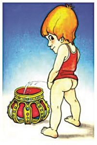 08 Χαρακτηριστική γελοιογραφία που φανέρωνε την περιφρόνηση της βασιλείας στην Ελλάδα