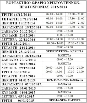 wrario rethymno 2014